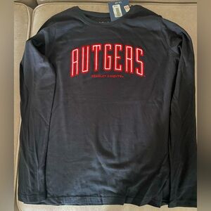 Rutgers University unisex long sleeved t-shirts of ALL sizes
